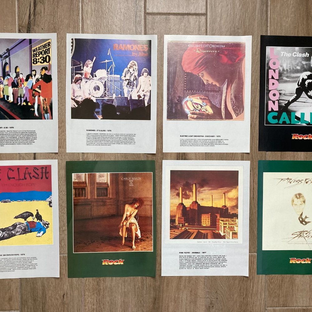 106 Poster Pages featuring classic album covers, from Italian Rock Magazine - Picture 3 of 4